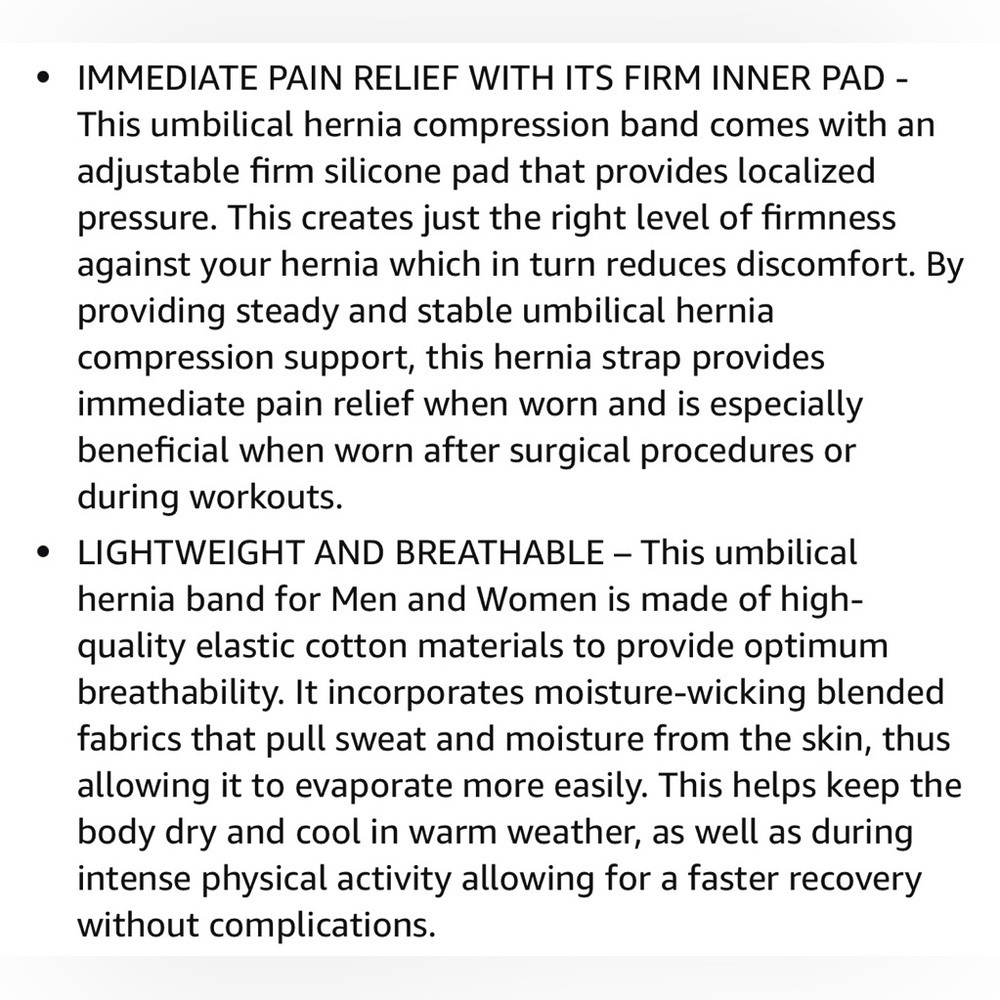 2 for $30 🆕Adult | Umbilical Hernia Belt - Picture 7 of 16